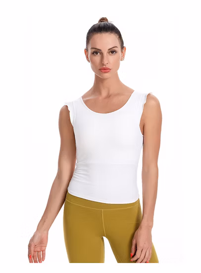 Top Sale Donna Fitness Yoga Abbigliamento Canottiera sportiva sostanziale Canottiera