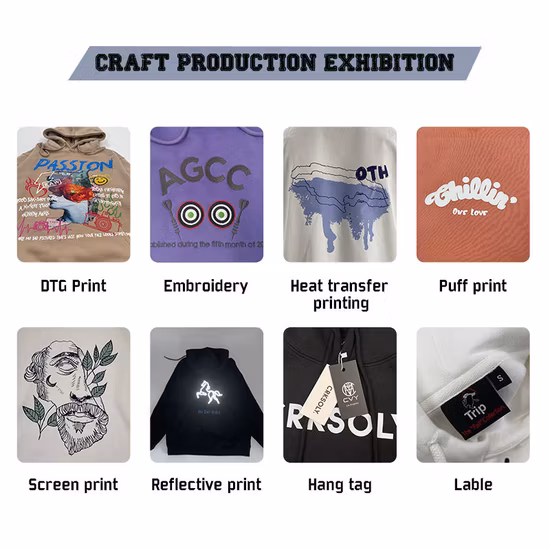 Felpe con cappuccio oversize bianche da uomo in cotone 500GSM con stampa personalizzata Logo taglie forti Felpe con cappuccio unisex