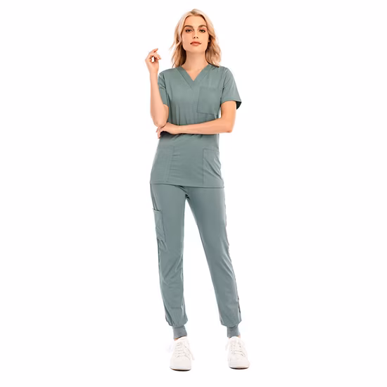 Set di uniformi per scrub personalizzati Abbigliamento medico uniforme infermieristico