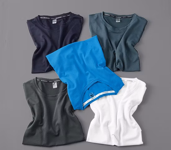 Maglietta da uomo in cotone 100% bianca all'ingrosso personalizzata, tinta unita di alta qualità, taglie forti